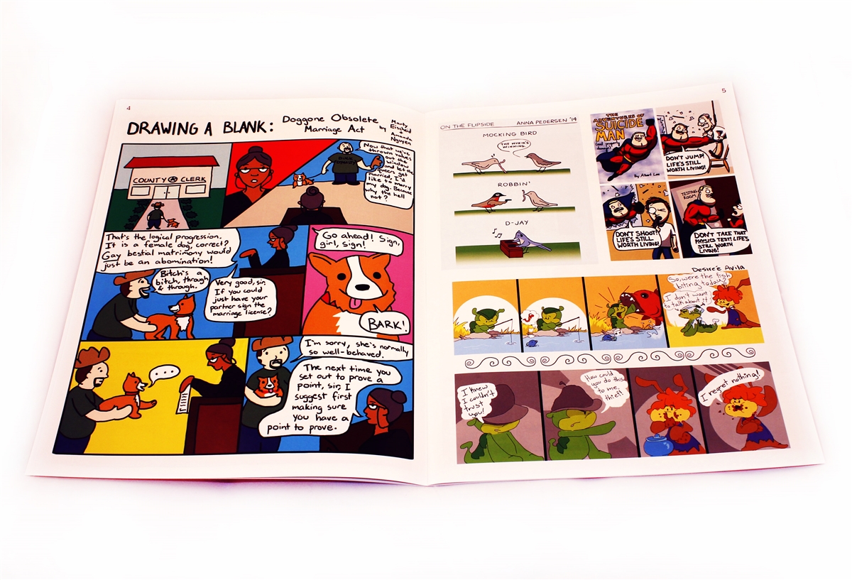 Daily Texan Comics Anthology Vol. 1 inside spread