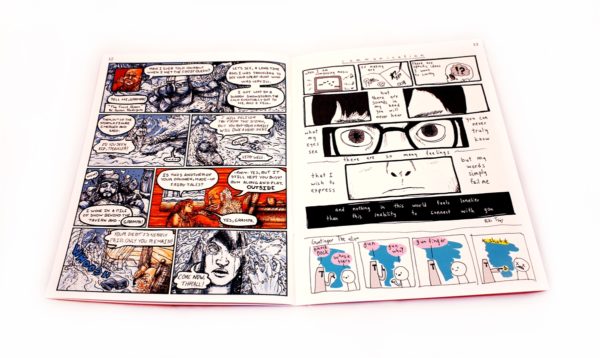 Daily Texan Comics Anthology Vol. 1 inside spread