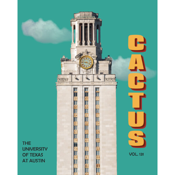 2024 Cactus Yearbook cover with UT Tower