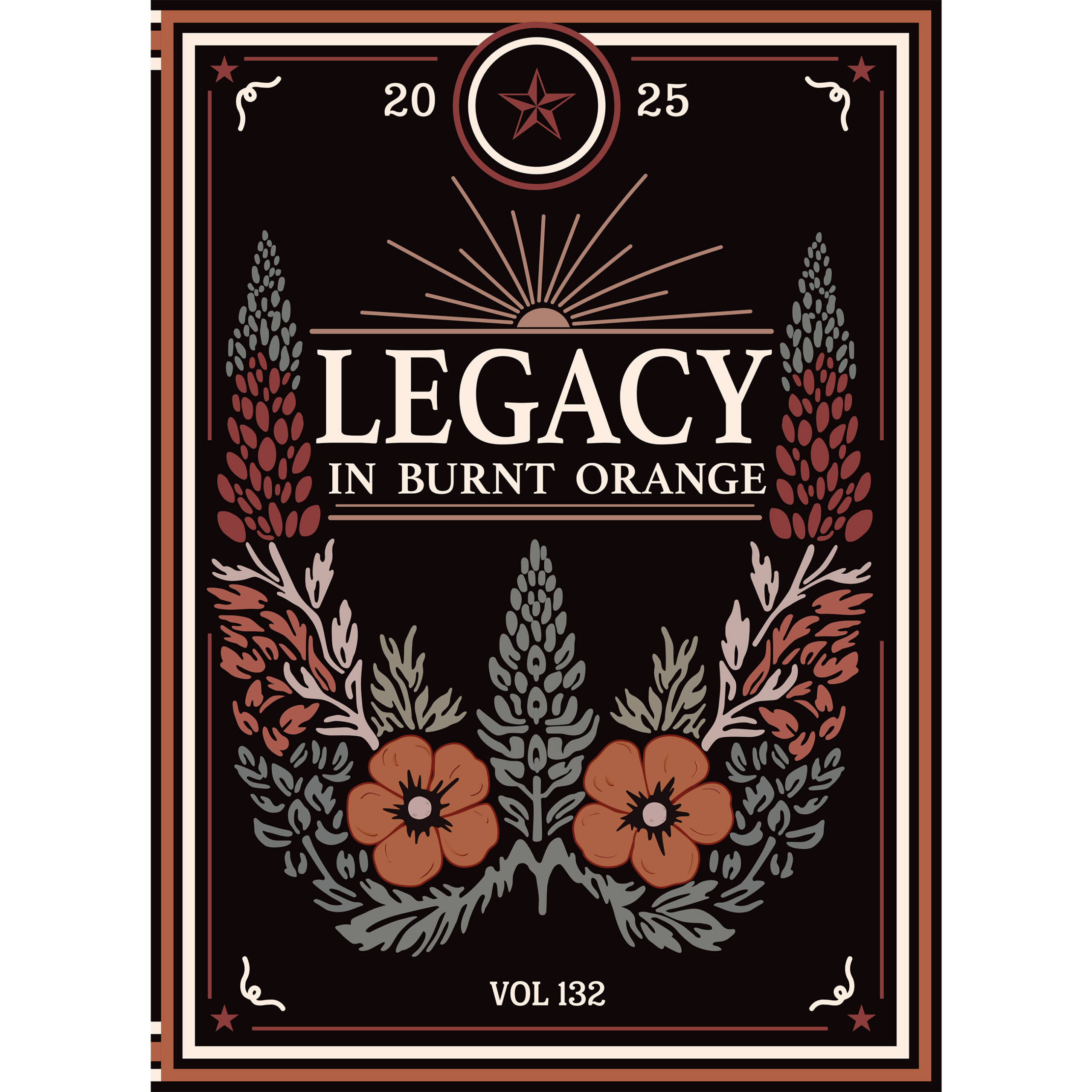 2025 cactus cover final Yearbook cover 2025 Legacy in burnt orange